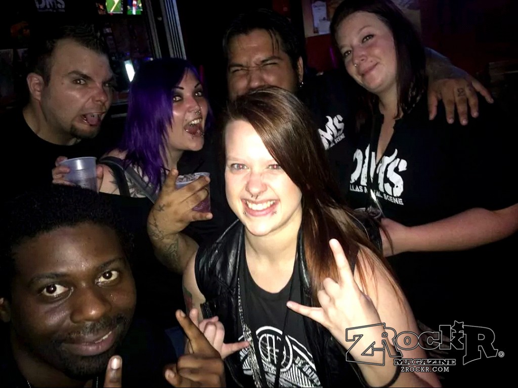 ZRockR's Lance Brown and members of the Dallas Metal Scene!