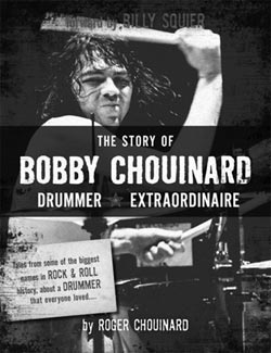 Bobby Chouinard: Drummer Extraordinaire was released in Fall of 2012. The book is by Roger Chouinard, Bobby’s nephew. Note that the content of this review is based on a copy purchased upon the book’s initial review; I am unaware if any revised editions have been done.