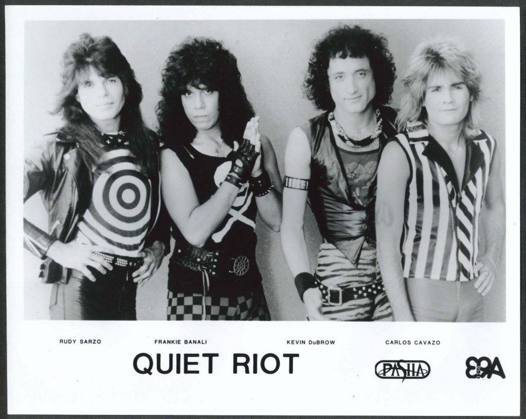 The Classic line up from 1984 Pasha Records promo shot- Rudy Sarzo, Frankie Banali, Kevin DuBrow and Carlos Carvazo 