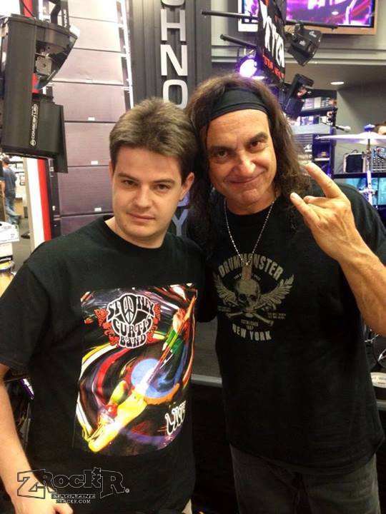 Taylor Carlson with Vinny Appice