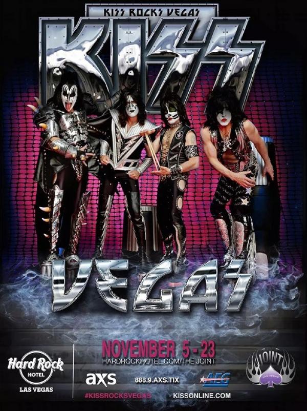 KISS starts their residency at The Joint inside the Hard Rock Hotel and Casino on November 5