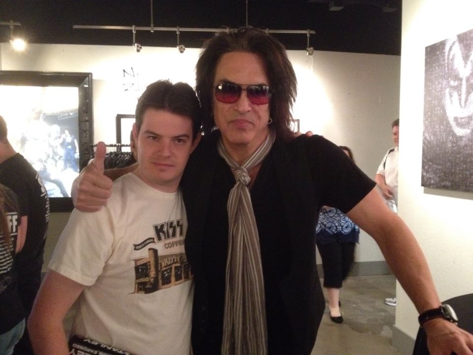 Paul Stanley and Taylor at Paul's booksigning for his book Face The Music at the Hard Rock Hotel Las Vegas