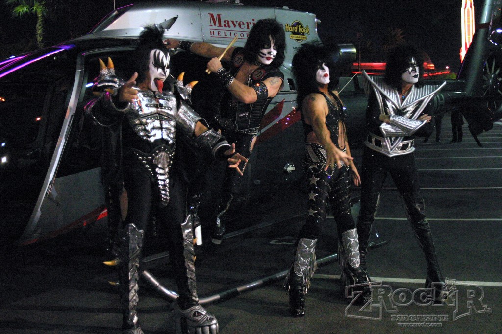 KISS' Arrival at The Hard Rock - Las Vegas on the opening night of the residency shows 