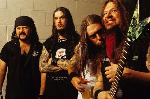 PANTERA-  l-r: Vinnie Paul, Phil Anselmo, Rex Brown, Dimebag Darrell Abbott 