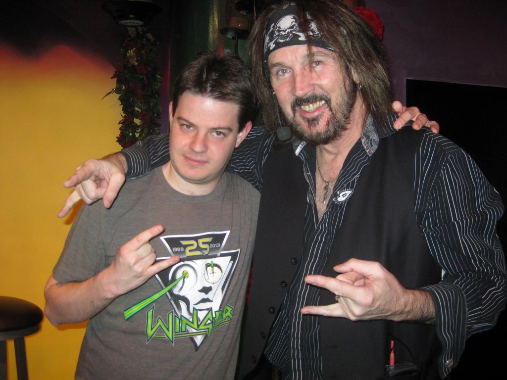 ZRock'R Magazine's Taylor Carlson with Ron Keel.