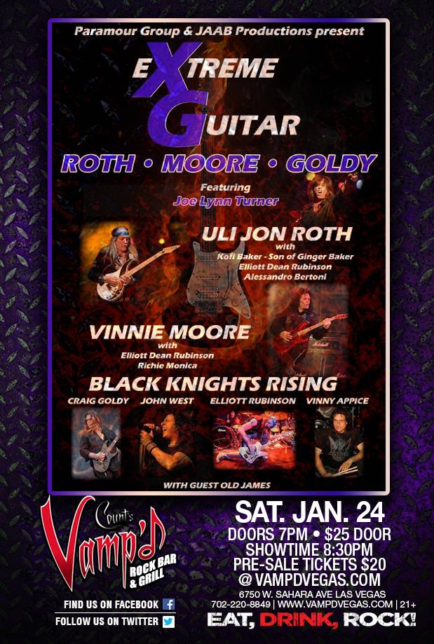 The Extreme Guitar (XG) show took place at Vamp’d on Saturday, January 24, 2015.