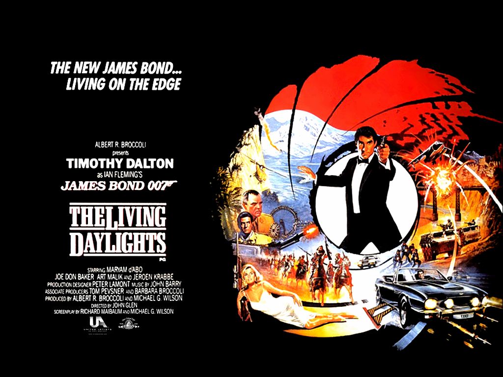 Timothy Dalton succeeded Roger Moore in the role of James Bond, with the first of Dalton's two films being 1987's the Living Daylights.