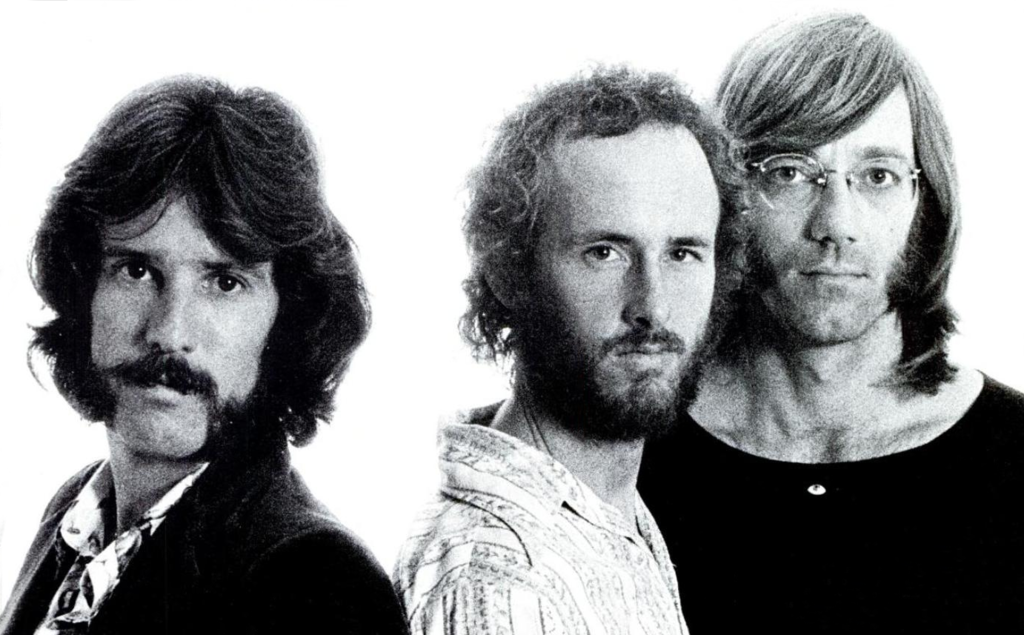 The Doors in 1971, following Jim Morrison's death. 