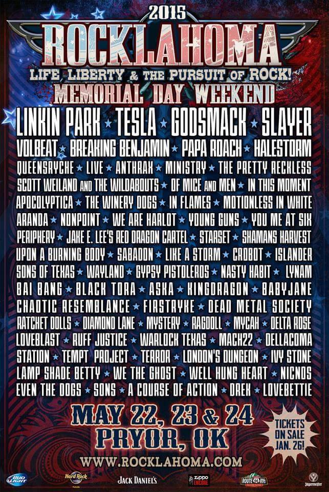 Ragdoll will be at Rocklahoma at the end of May