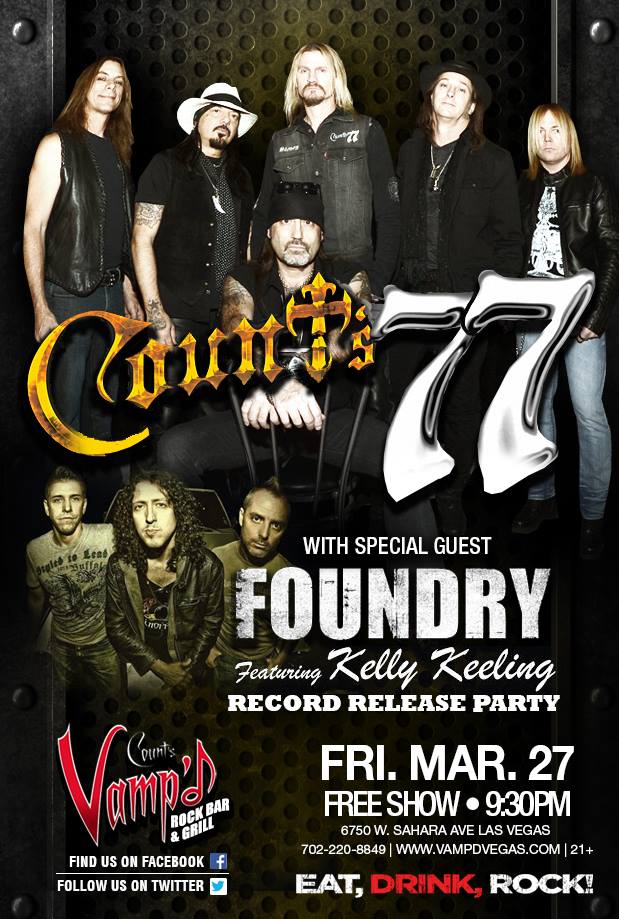 Count's 77 and Foundry played Vamp'd on Friday, March 27, 2015.