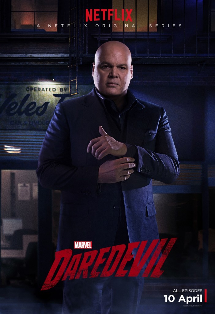 Vincent D'Onofrio stars as the villainous Wilson Fisk/Kingpin, the primary antagonist in these 13 episodes.