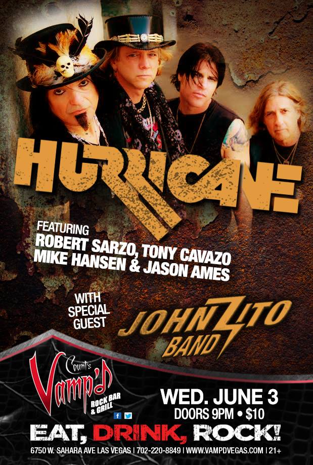 Hurricane played Vamp'd on Wednesday, June 3, 2015.