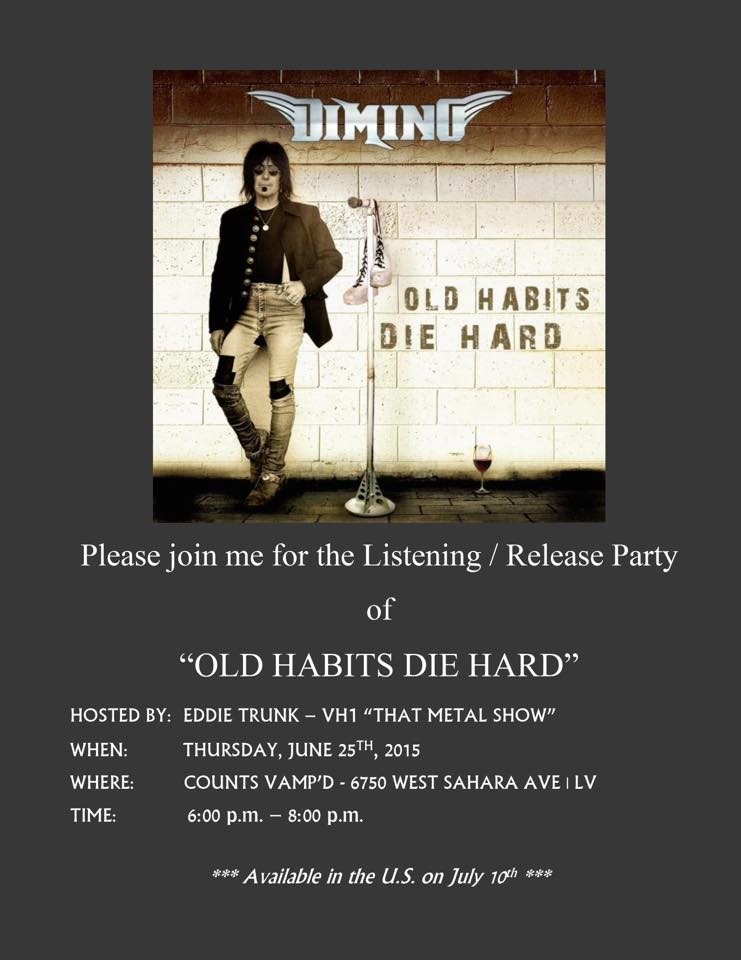 Frank DiMino's listening party for Old Habits Die Hard was at Vamp'd on June 25, early in the evening.