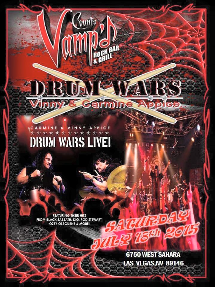 Appice Drum Wars returned to Vamp'd on Saturday, July 18, 2015.