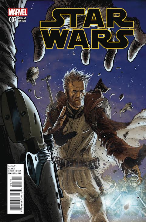 Like other Marvel Star Wars comic releases, this one features a number of collectable variant covers, including this one.