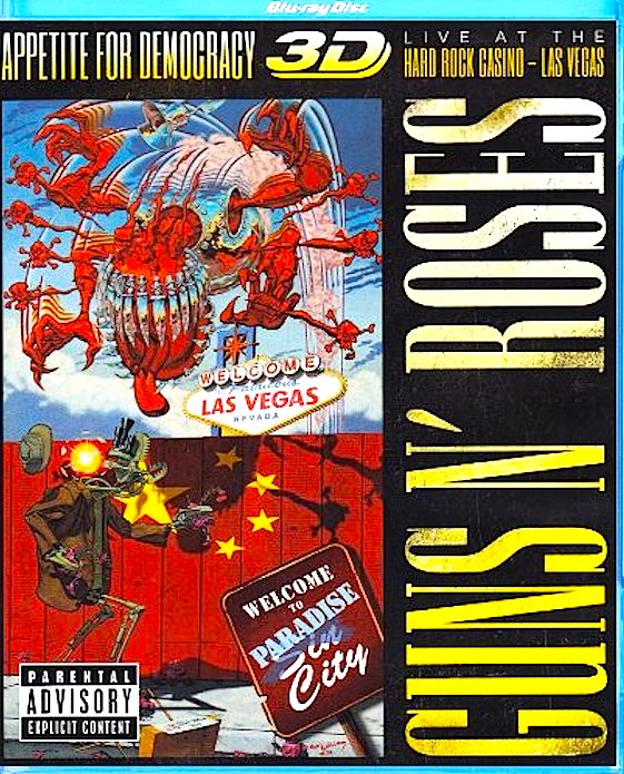 Appetite for Democracy features Guns N Roses during their Las Vegas residency, playing the Joint at the Hard Rock Hotel and Casino.