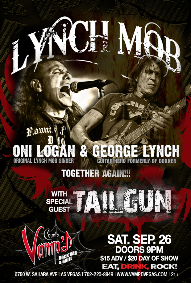 Lynch Mob – Heavy Metal Guitar Legend George Lynch Returns to Vamp’d!