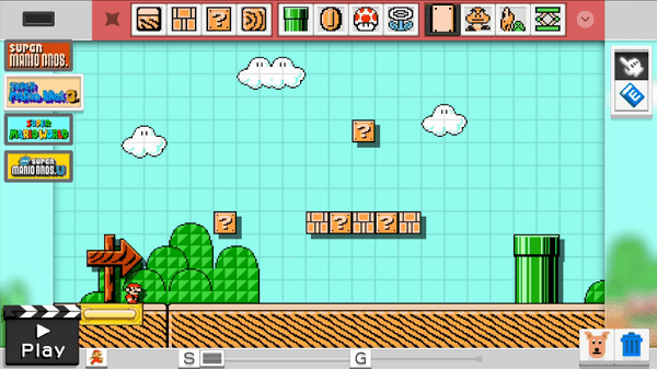 There are many custom design elements to be found in Super Mario Maker.