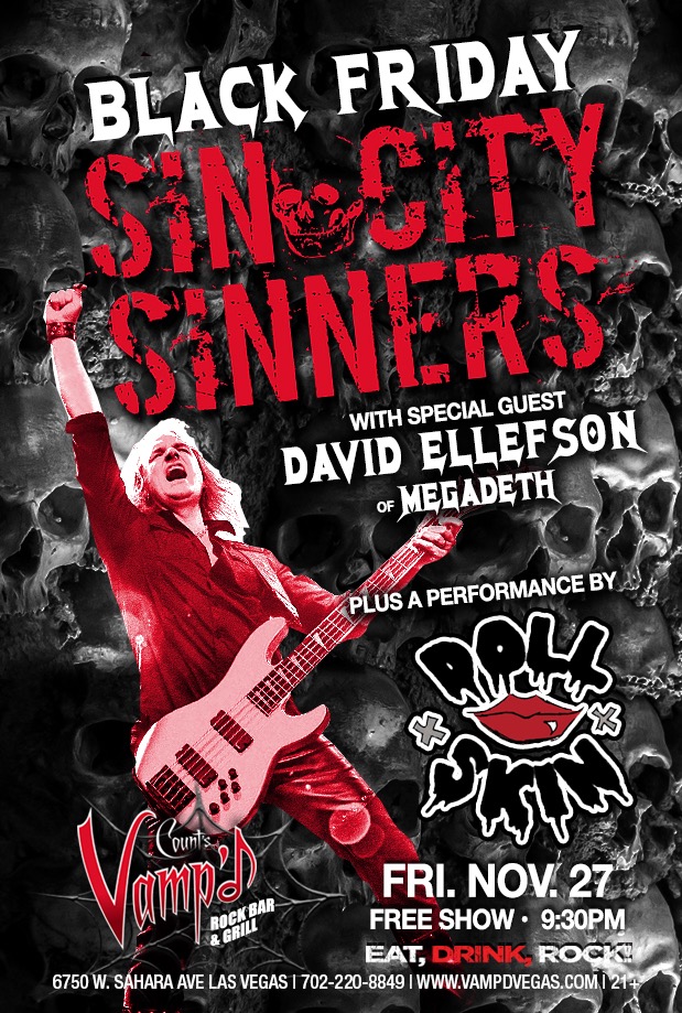 Sin City Sinners – Rocking the City of Sin with David Ellefson from Megadeth!