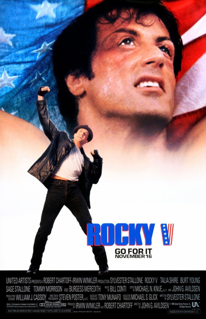 Rocky V was released in 1990, five years after the fourth installment. It was the only sequel in the franchise directed by John G. Avildsen, who directed the original film (Stallone directed all other Rocky sequels himself).