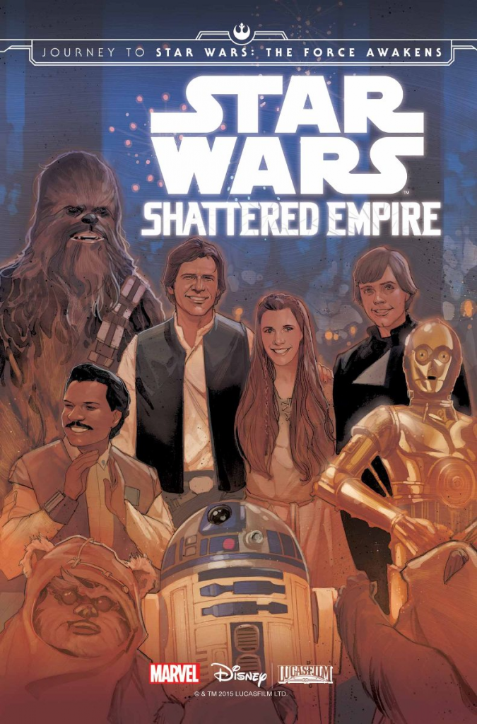 Shattered Empire picks up where Return of the Jedi left off. The trade paperback combines the four issues with two bonus comics.