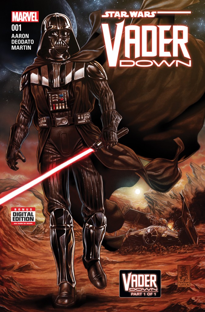 Four issues in, Vader Down is a six-part crossover between Star Wars and Darth Vader. The trade paperback is coming in 2016.