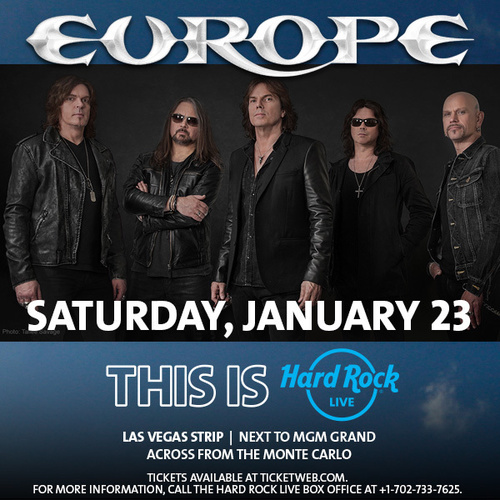Europe Rocks the Night at the Hard Rock on the Strip!