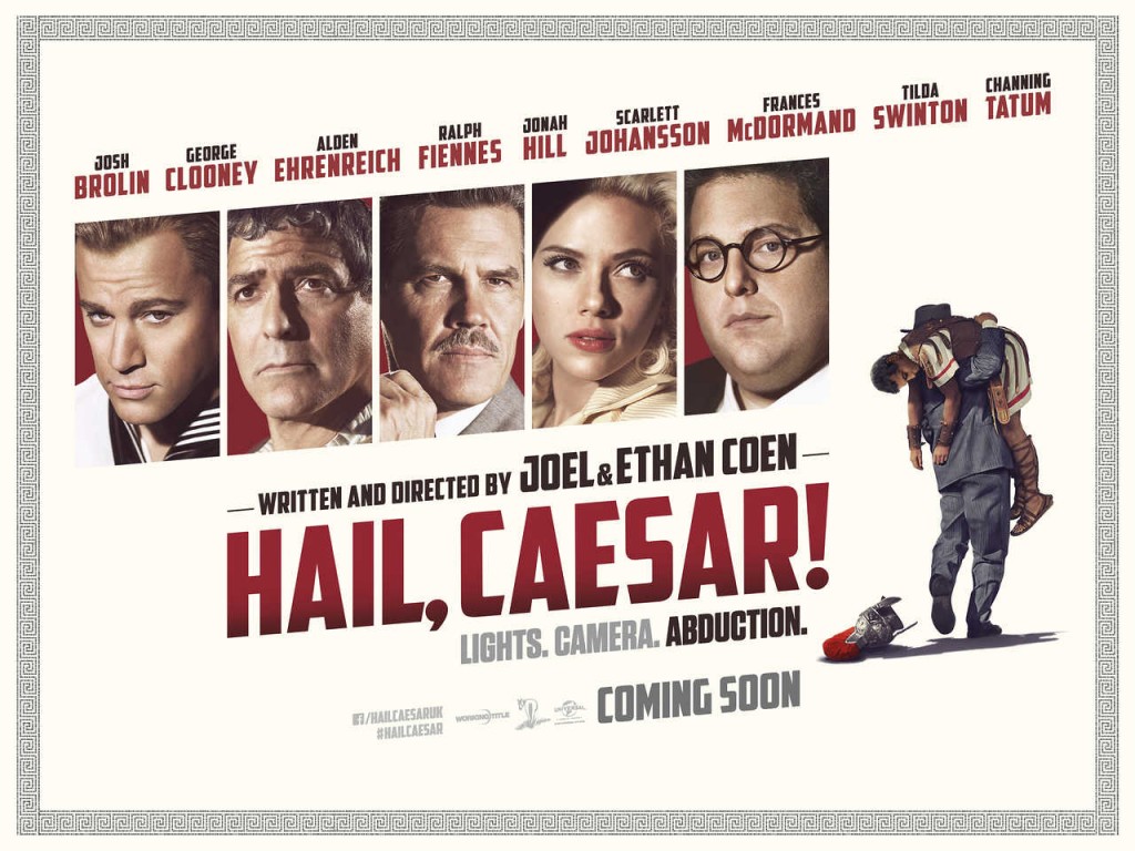 Hail, Caesar! is the latest film from the Coen Brothers, and it stars an ensemble cast, as seen here.