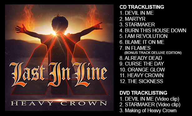 Tracklist for Heavy Crown.