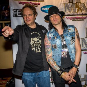 Eddie Trunk and Stacey Blades were there for the evening's events. 