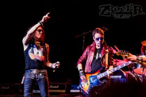 The founder of RATT n Roll- Stephen Pearcy on stage with his band- still Dangerous ( but worth the risk) 