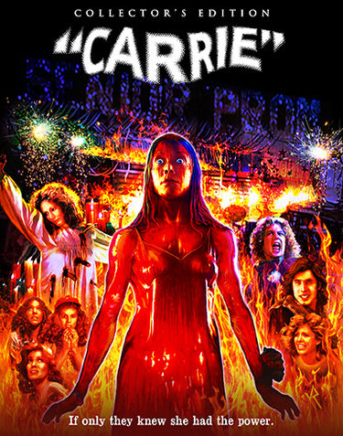 Carrie is based on Stephen King's novel, and is directed by Brian De Palma (Scarface). The film, originally released in 1976, stars Sissy Spacek (Coal Miner's Daughter), Piper Laurie (The Hustler), Nancy Allen (RoboCop), and John Travolta, in one of his earliest feature film roles. The film was scored by Pino Donaggio.