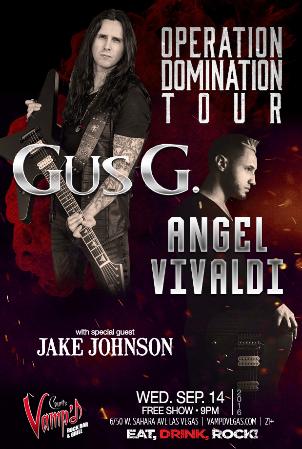 Gus G and Angel Vivaldi – Guitar Aces on Stage at Vamp’d!