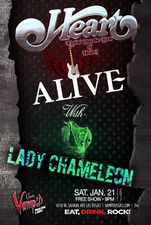 Lady Chameleon and Heart Alive – On Stage at Vamp’d!