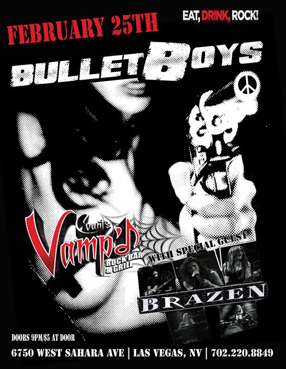BulletBoys 2/25/17 – For the Love of Kissin’ Kitty @ Vamp’d!