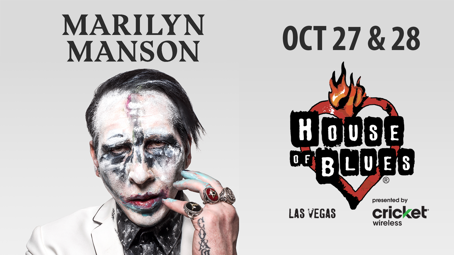 MARILYN MANSON IS BRINGING HEAVEN UPSIDE DOWN TO TOWN AND WE HAVE TICKETS!  ENTER NOW!