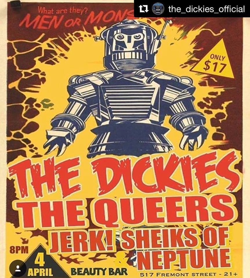 Just Another Wednesday Night Downtown…. NOT!  The Dickies and Queers Invade at Beauty Bar!