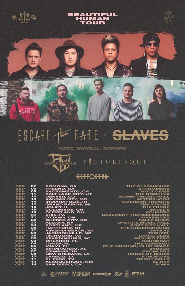 Escape the Fate and SLAVES Co-headline Vinyl Las Vegas!