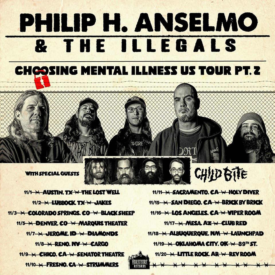 Philip H. Anselmo and the Illegals – Pop up show at Triple B’s!