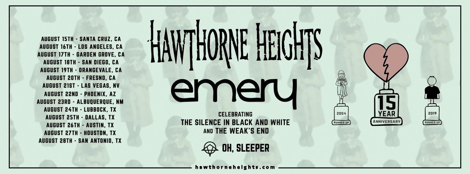 Hawthorne Heights & Emery 15 Year Anniversary