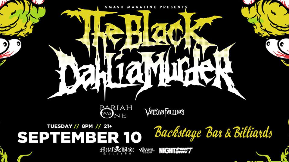 The Black Dahlia Murder To Play Backstage Bar!