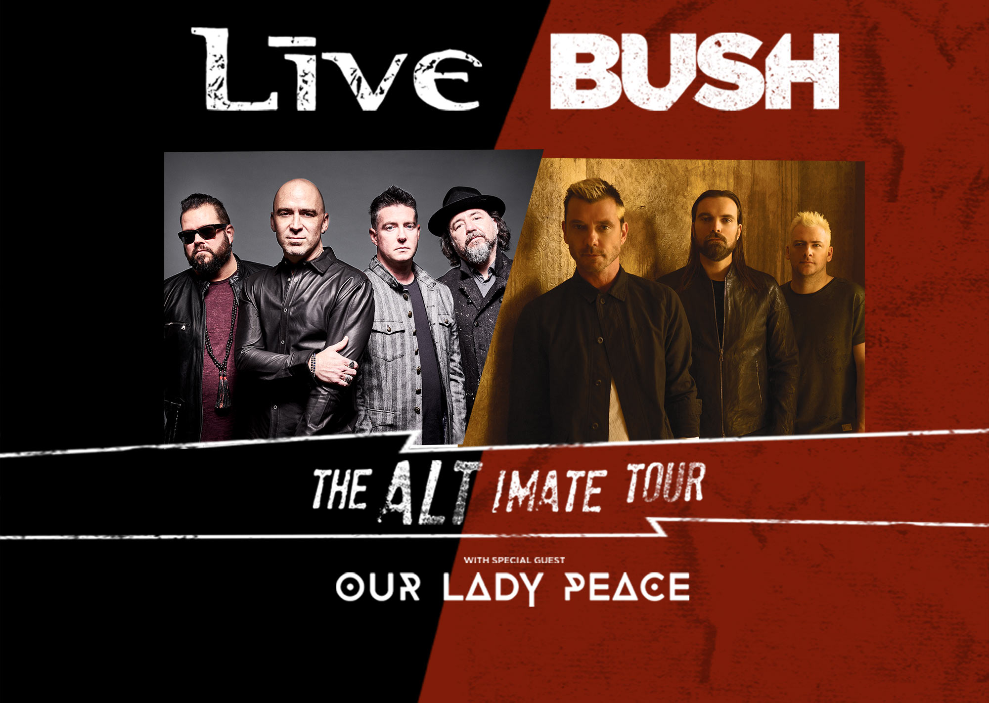 Bush & Live Celebrate 25th Anniversaries with Our Lady Peace