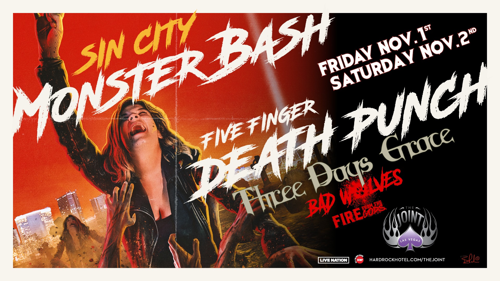 Five Finger Death Punch to invade The Joint for TWO days!