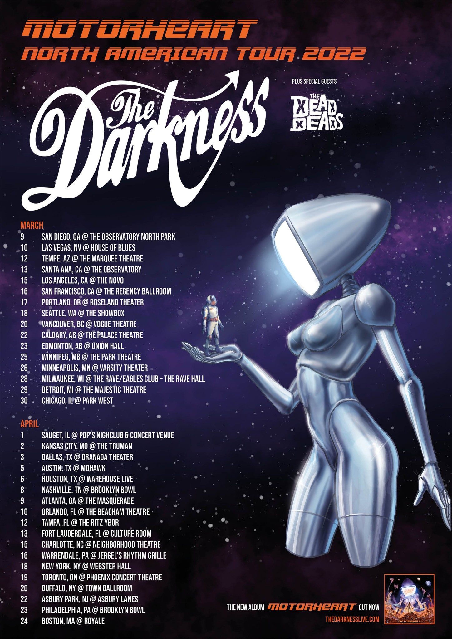 The Darkness Returns to House of Blues!
