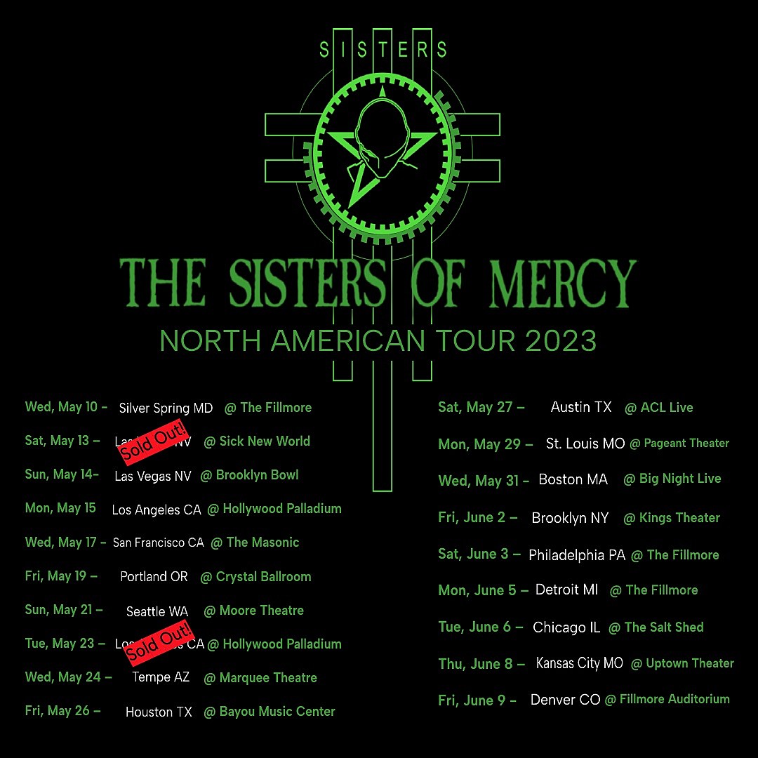 The Sisters of Mercy Brooklyn Bowl Las Vegas ZRockR Magazine