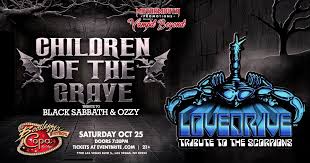 Children of the Grave and Lovedrive – Sabbath and Scorpions at the Bootlegger Copa Room!