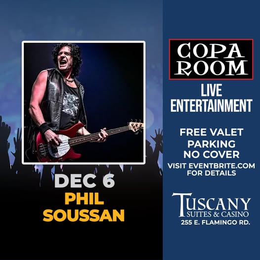 Phil Soussan – A Shot in the Dark in the Tuscany Copa Room!